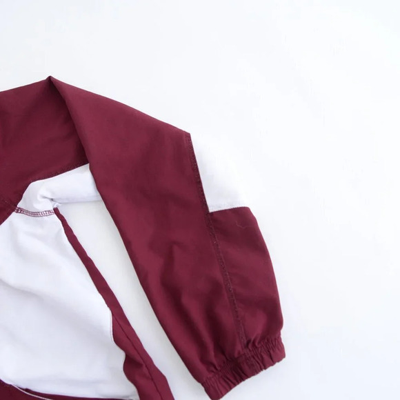 Russell Athletic Maroon Quarter Zip CMU Chippewas Windbreaker Pullover Jacket S - Picture 5 of 12